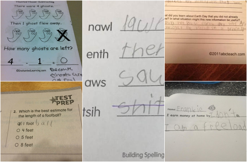 Hysterical Test Answers Written By Kids | Imgur.com/gIUtVB6 & zkDBXJb & AMkJqMX & Sw5eh45 & 5y0s3Ix