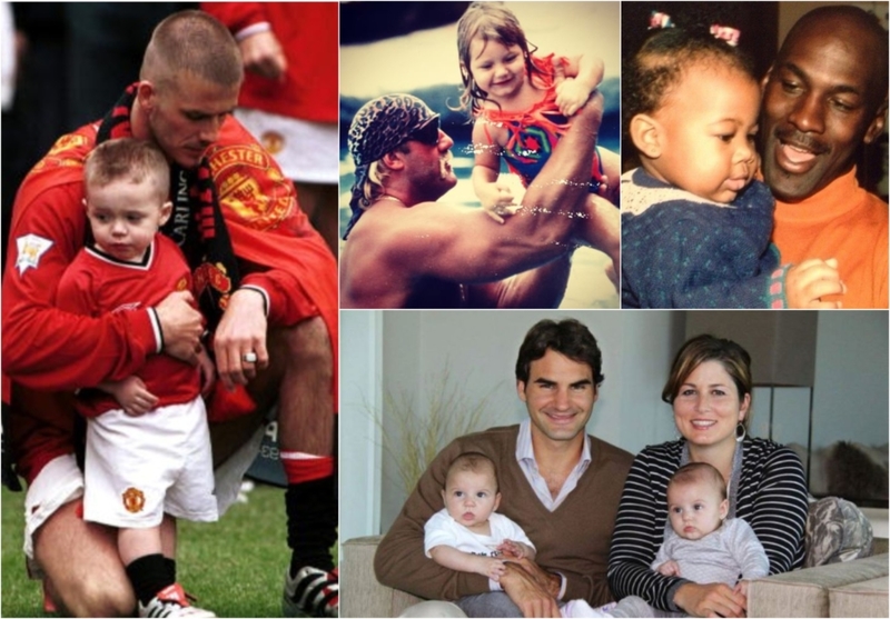 Kids of Famous Athletes | Getty Images Photo by Stu Forster/ALLSPORT & Instagram/@mizzhogan & @mickijae & Facebook/@Federer 