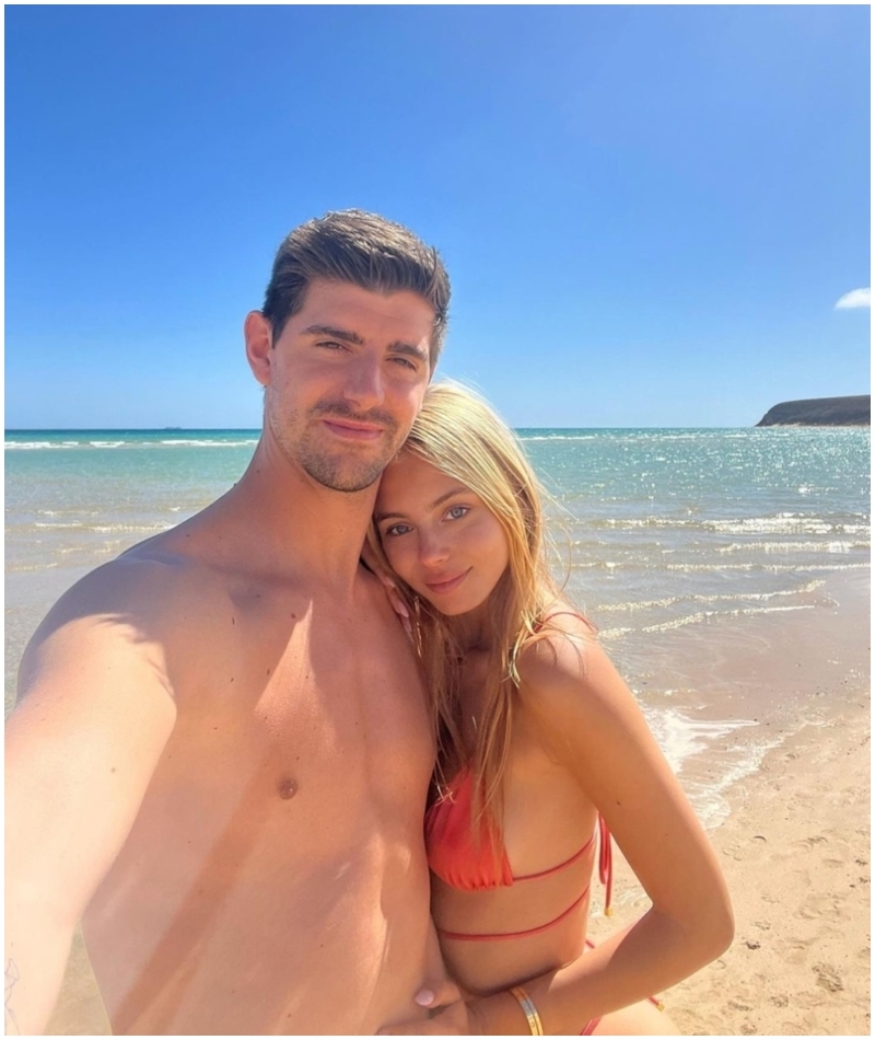 Thibaut Courtois & Mishel Gerzig | Instagram/@mishelgerzig