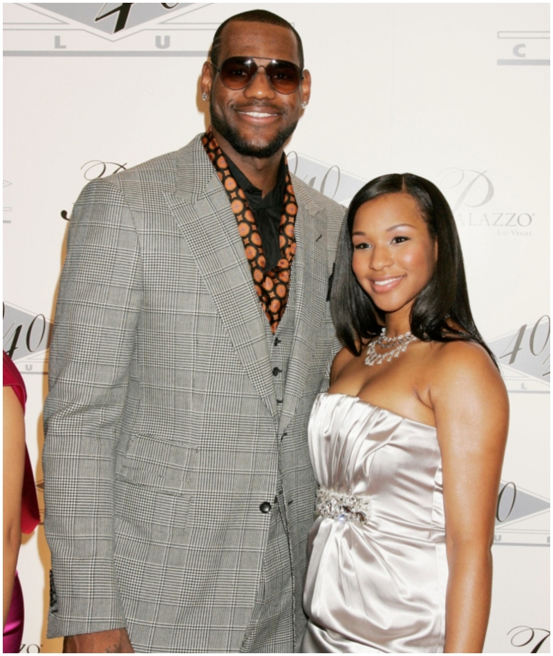 Savannah Brinson & Lebron James | Alamy Stock Photo by Francis Specker