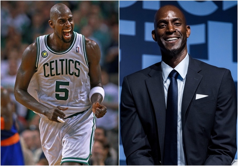 Kevin Garnett | Getty Images Photo by Jim Davis/The Boston Globe & Alamy Stock Photo by Imaginechina Limited