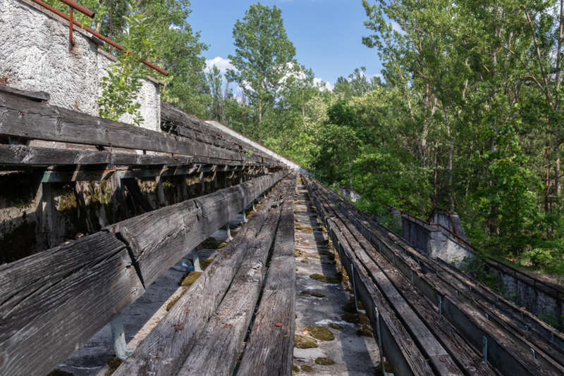 Avanhard Stadium (Pripyat, Ukraine) | Alamy Stock Photo by EB Images