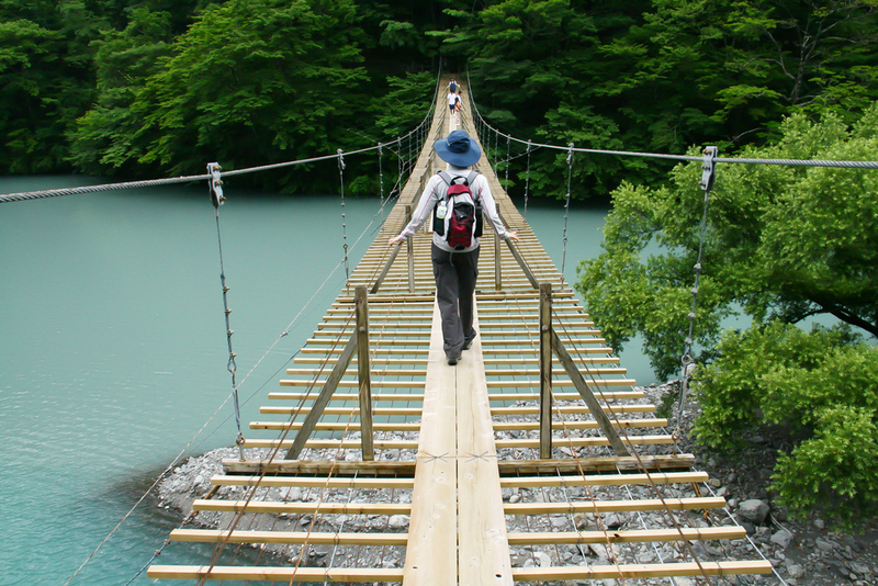 Musou Tsuribashi Bridge - Japan | Shutterstock Photo by RITSU MIYAMOTO