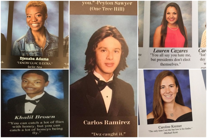 Hilarious Senior Yearbook Quotes That Cannot Be Unseen | Twitter/@nabadot_ & @mrsaanis & @_chaposlim & @LaurenCazares & @_alinamufti