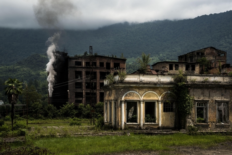 Train Station, Abkhazia, Georgia | Alamy Stock Photo by Maurice Wolf/SOPA/ZUMA Wire/Alamy Live News/ZUMA Press, Inc.