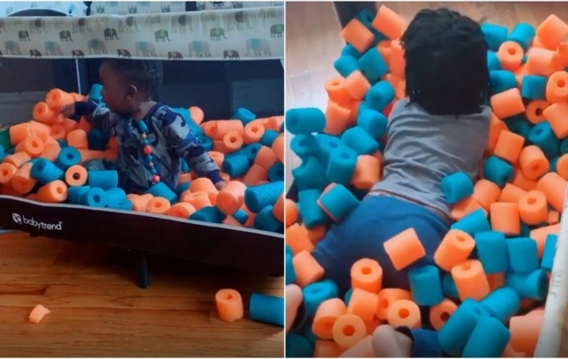 Improvised Ball Pit | Instagram/@teresadtarver