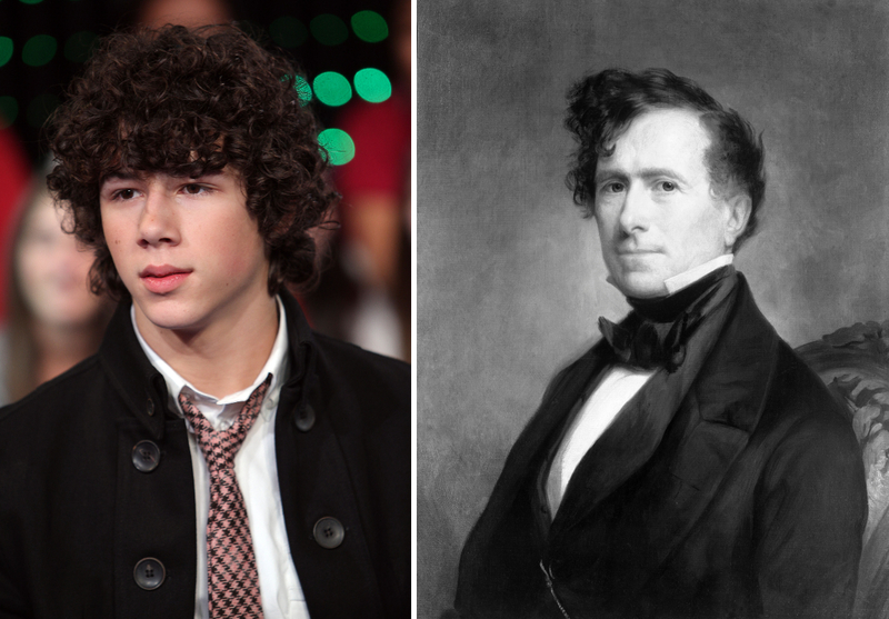 Nick Jonas and Franklin Pierce | Getty Images Photo by Scott Gries & Bettmann