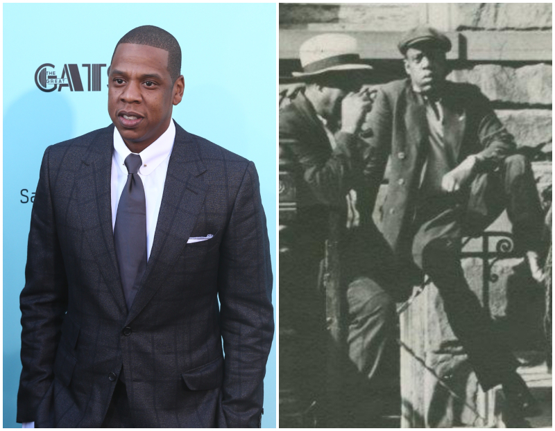 Harlem Jay-Z and Unknown Doppelgänger | Debby Wong/Shutterstock & Facebook/@SchomburgCenter