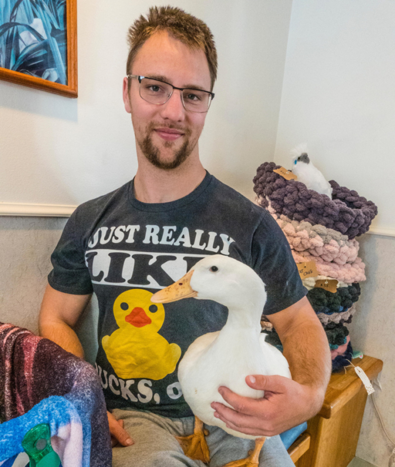 The Shirt Says it All | Alamy Stock Photo by David Litschel 