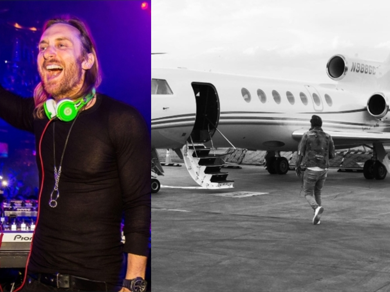 David Guetta – Cessna 525B Citation CJ3, Estimated $8 Million | Alamy Stock Photo by MediaPunch Inc & Instagram/@davidguetta