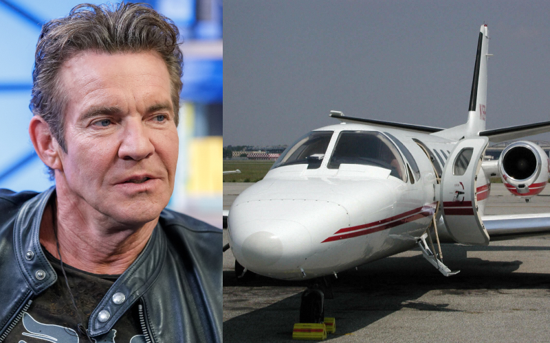 Dennis Quaid – Cessna Citation II, Estimated $600K | Getty Images Photo by Rich Polk & Alamy Stock Photo by Photo 12/Flight System