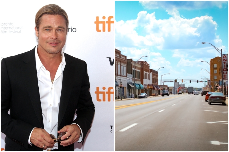 Brad Pitt -  Oklahoma | Getty Images Photo by Isaiah Trickey & Shutterstock