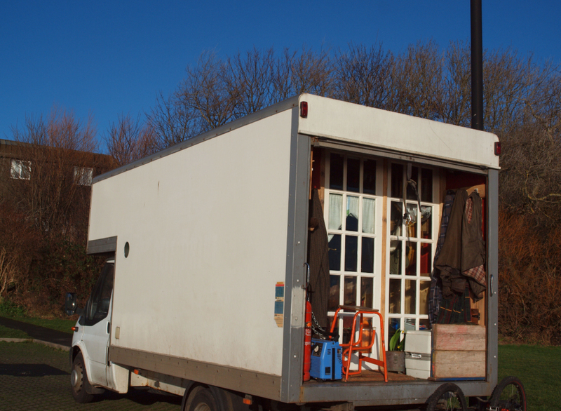 Living in a Truck | Alamy Stock Photo by james walsh 