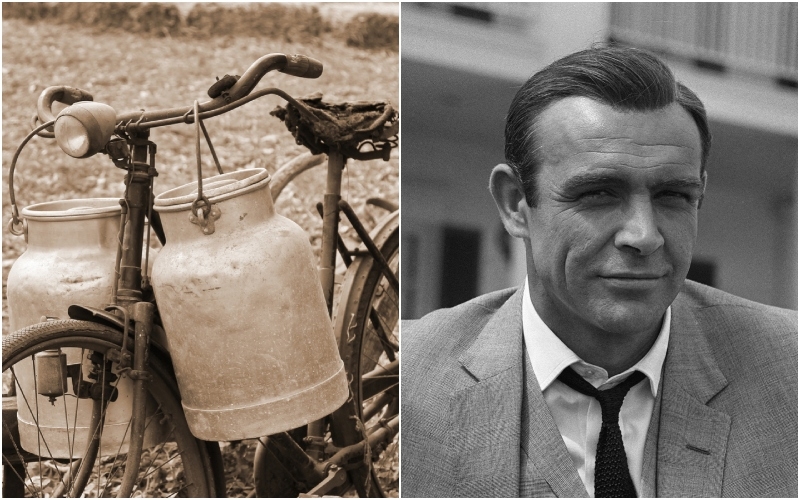 Sean Connery: Milkman | Shutterstock & Alamy Stock Photo