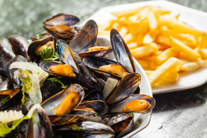 Moules frites, Belgium | Shutterstock