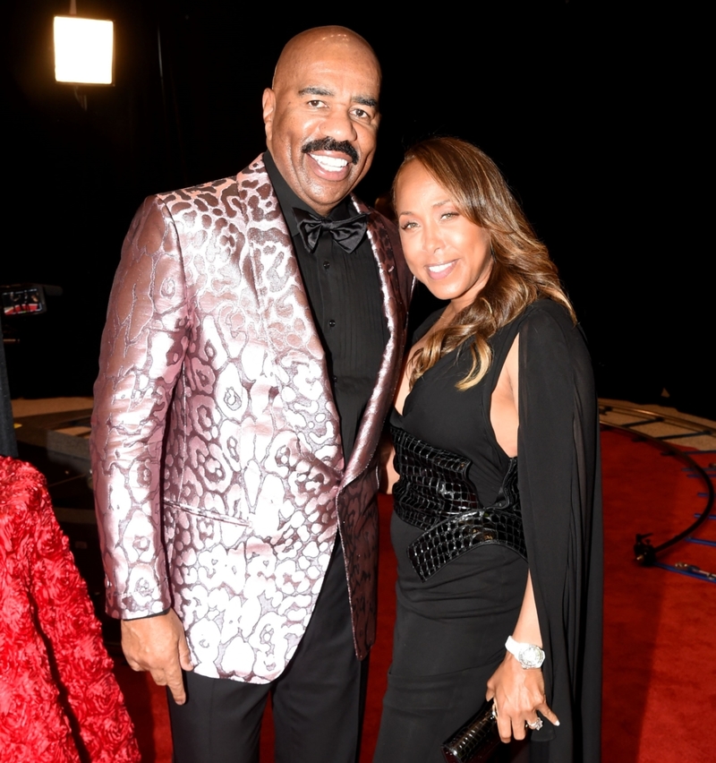 Steve Harvey and Marjorie Harvey (Audience Member) | Getty Images Photo by Stephen J. Cohen