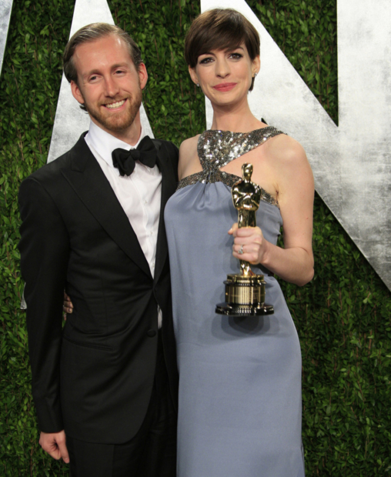 Anne Hathaway and Adam Shulman (Jewelry Designer) | Joe Seer/Shutterstock