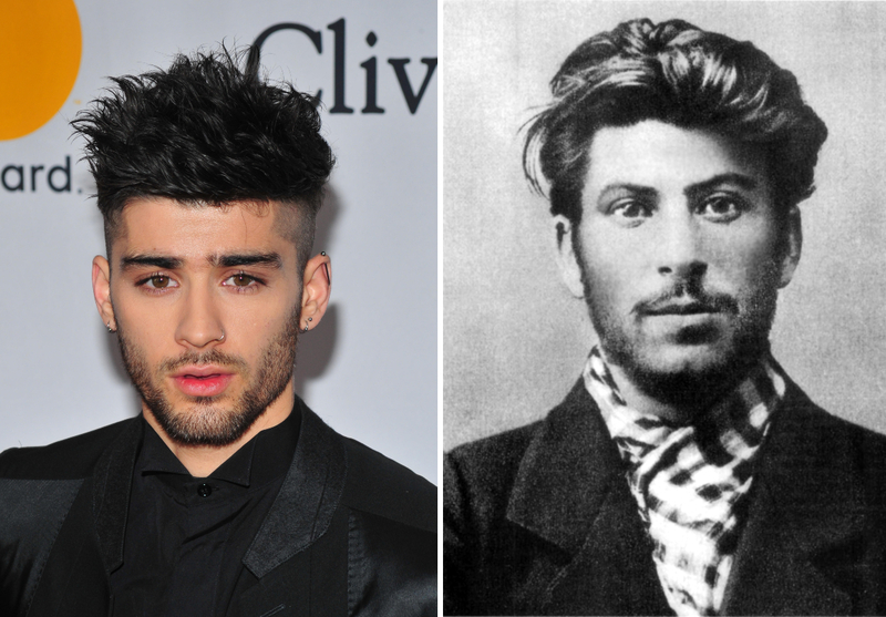 Zayn Malik and Joseph Stalin | Alamy Stock Photo by John Palmer/Media Punch & Science History Images/Photo Researchers