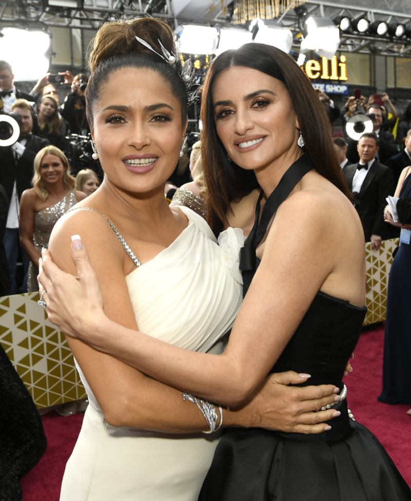 Salma Hayek and Penélope Cruz | Getty Images Photo by Kevork Djansezian