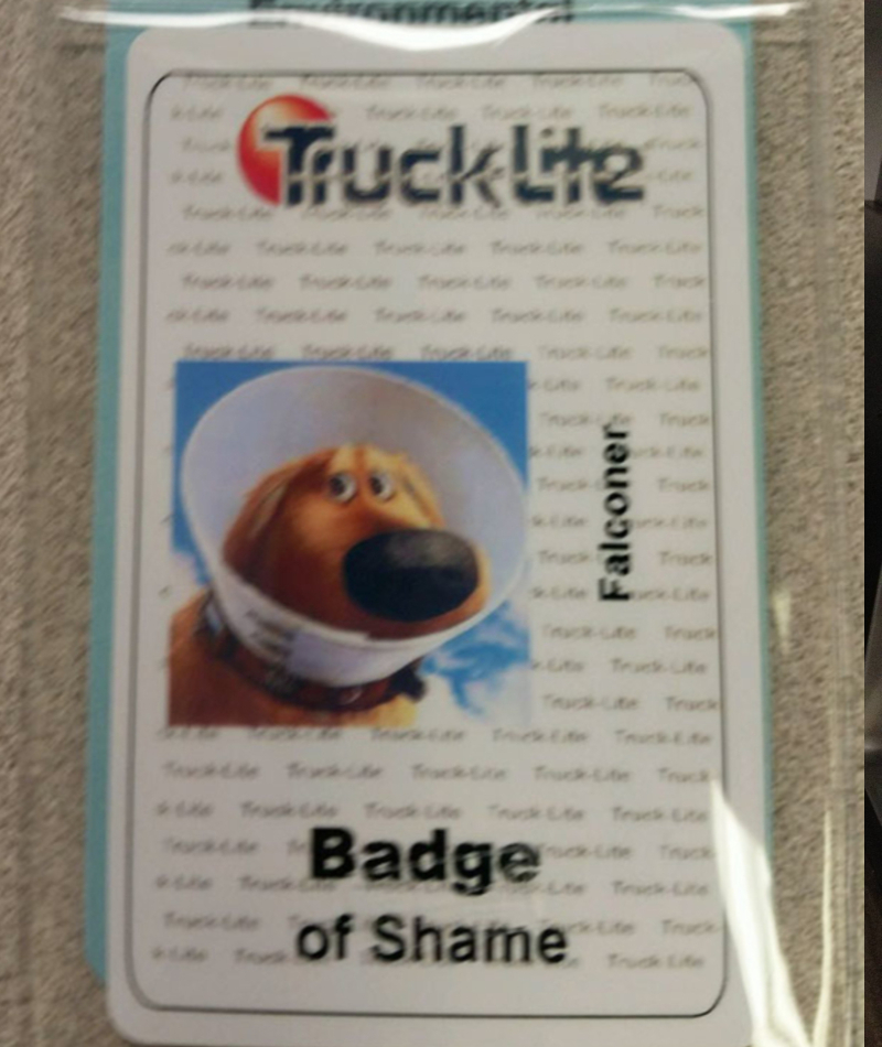 Don't forget your badge | Imgur.com/MFWjY9e