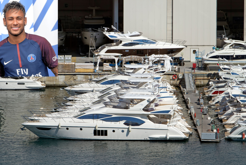 Does Neymar Practice Soccer on His Yacht? | Alamy Stock Photo by Don Despain & ALL ACCESS 