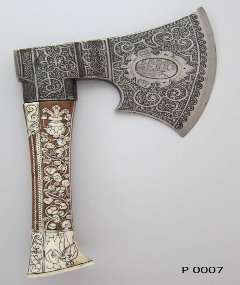 This Beautiful Axe from the late 16th Century | Reddit.com/myrmekochoria