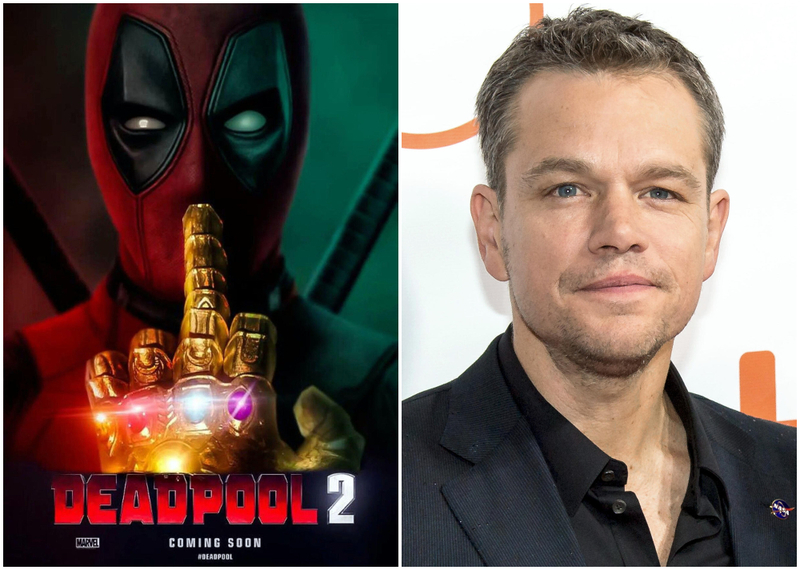 Matt Damon: Deadpool 2 | Alamy Stock Photo