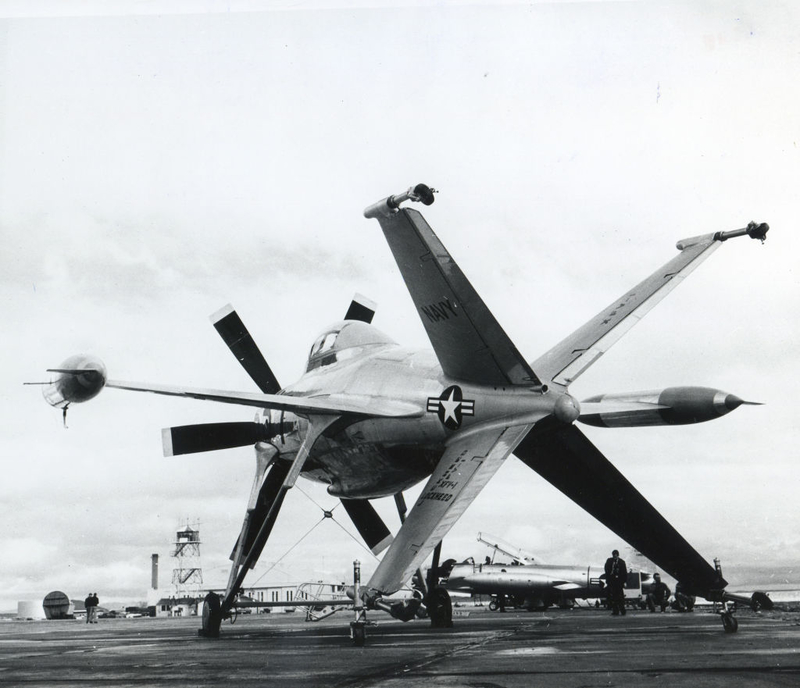 The Lockheed XFV-1 Salmon | Getty Images Photo by PhotoQuest