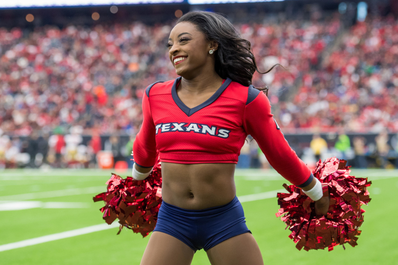 Houston Texans: Simone Biles | Alamy Stock Photo