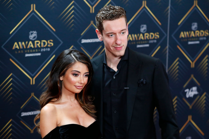 Jordan Binnington and Cristine Prosperi | Getty Images Photo by Jeff Speer/Icon Sportswire