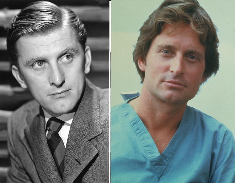 Kirk Douglas (30) & Michael Douglas (30) | Getty Images Photo by Sunset Boulevard/Corbis & Alamy Stock Photo by Moviestore Collection Ltd 