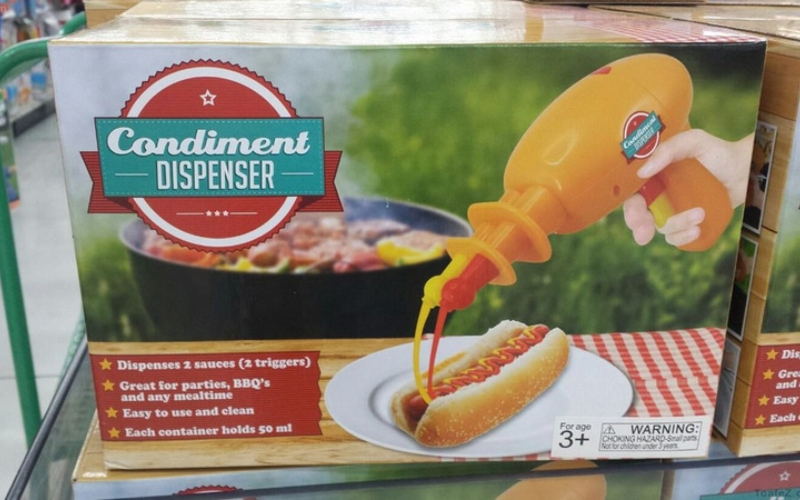 Condiment Gun by Kikunum ($21) | Imgur.com/gSMemgZ