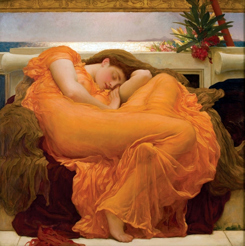 “Flaming June” by Sir Frederic Leighton | Getty Images Photo by Universal History Archive/Universal Images Group