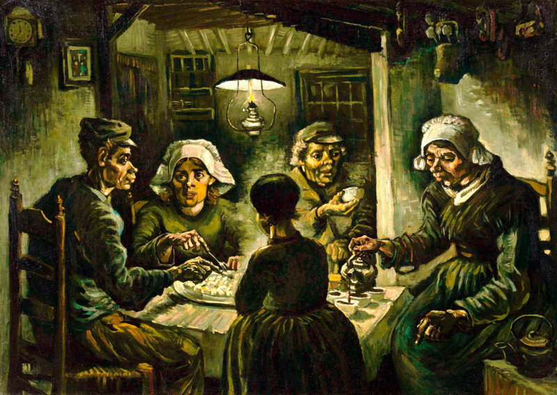 “The Potato Eaters” by Vincent Van Gogh | Alamy Stock Photo by PAINTING