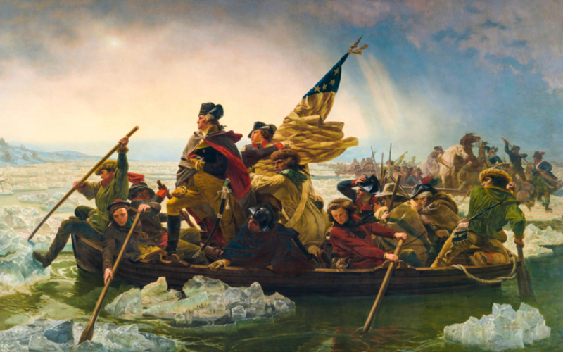 “Washington Crossing the Delaware” by Emanuel Leutze | Alamy Stock Photo by incamerastock/ICP