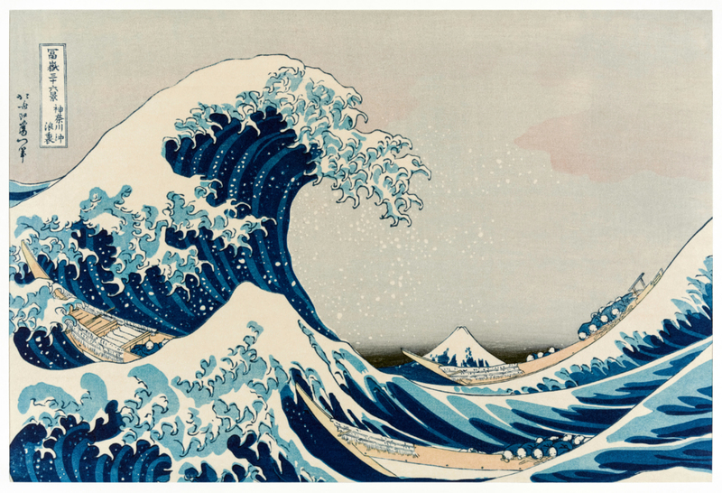 “The Great Wave Off Kanagawa” by Katsushika Hokusai | Alamy Stock Photo by Universal Art Archive