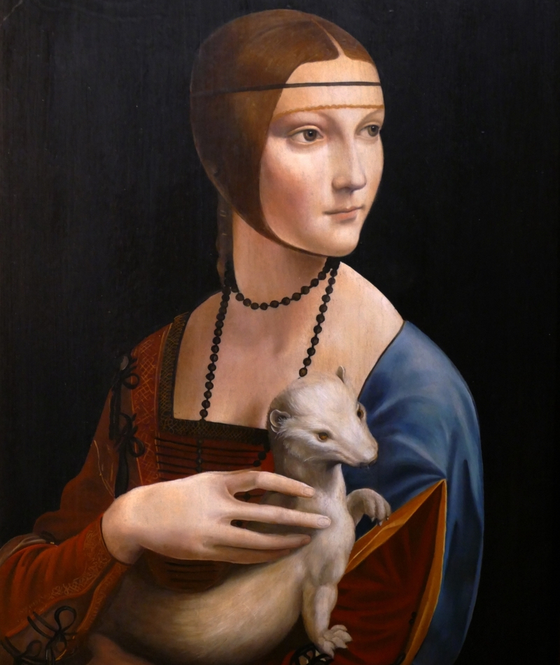 “Lady with an Ermine” by Leonardo da Vinci | Getty Images Photo by Universal History Archive/Universal Images Group