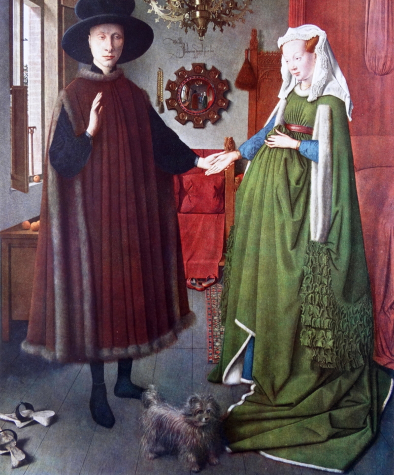 “Arnolfini Portrait” by Jan van Eyck | Alamy Stock Photo by World History Archive