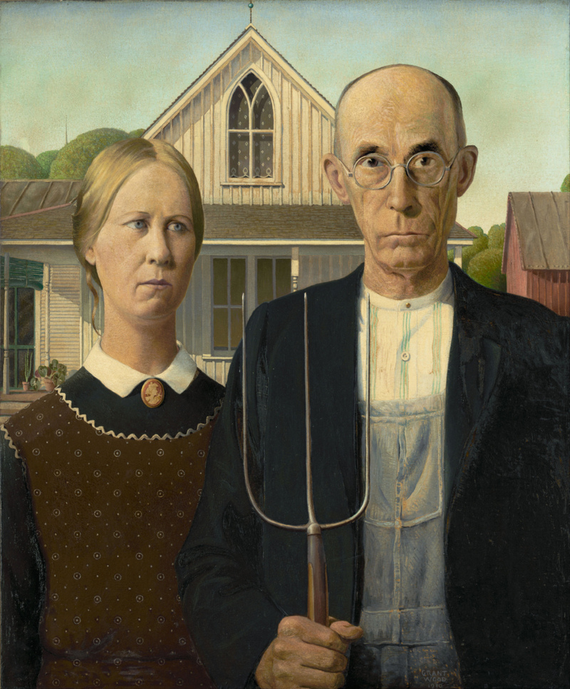 “American Gothic” by Grant Wood | Alamy Stock Photo by Pictorial Press Ltd