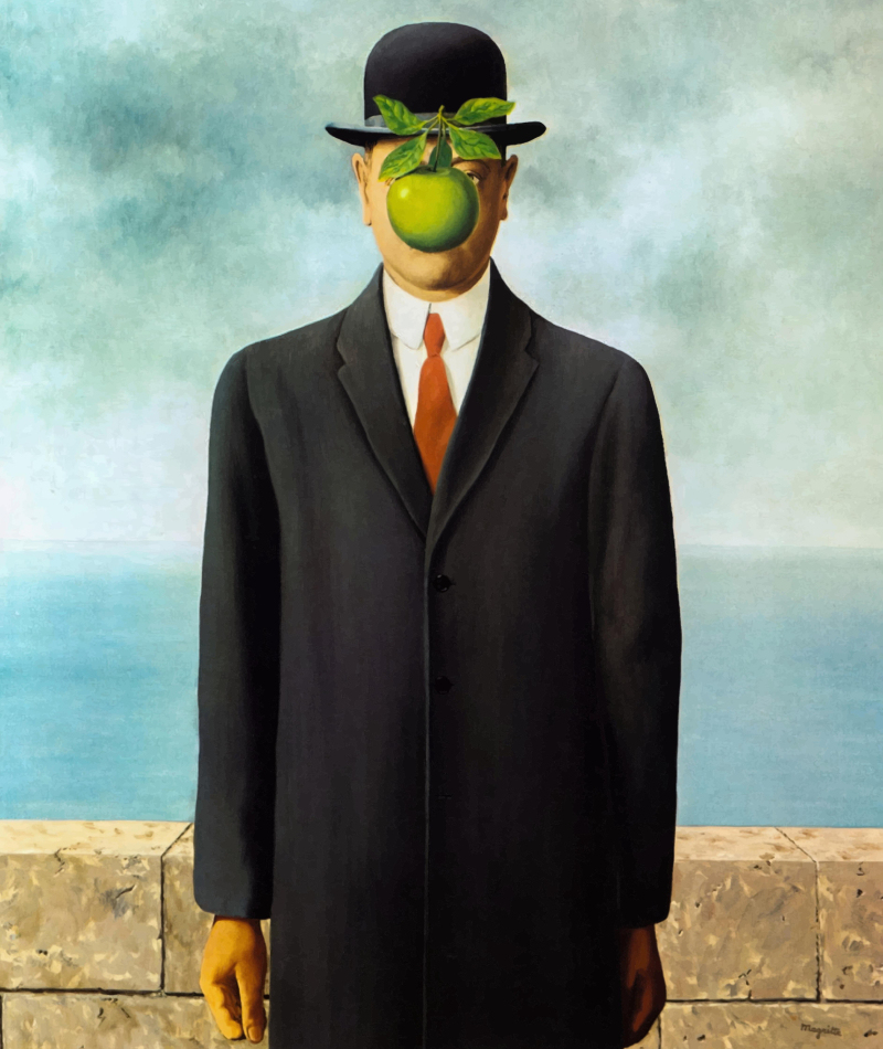 “The Son of Man” by René Magritte | Alamy Stock Photo by ROBERT