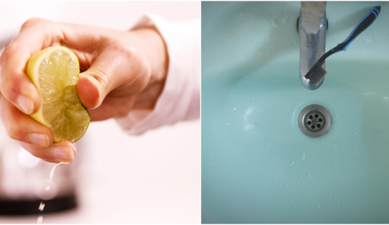 Help Your Sink Drain With a Toothbrush | Alamy Stock Photo