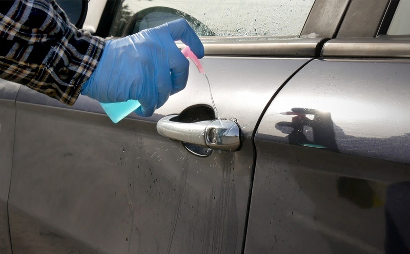 Use Hand Sanitizer for Iced Doors and Locks | sima/Shutterstock