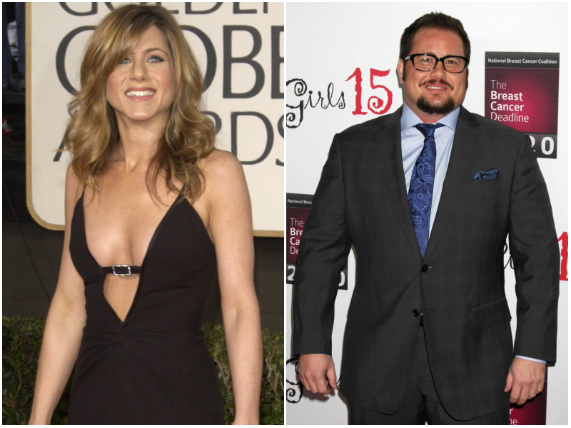 Jennifer Aniston & Chaz Bono | Featureflash Photo Agency/Shutterstock & Kathy Hutchins/Shutterstock