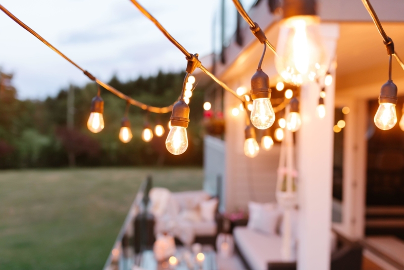 Hang Solar Smart String Lights | Alamy Stock Photo