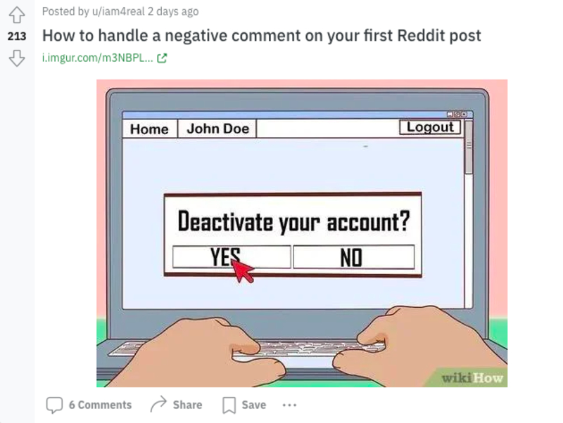 Deactivate? | Reddit.com/iam4real