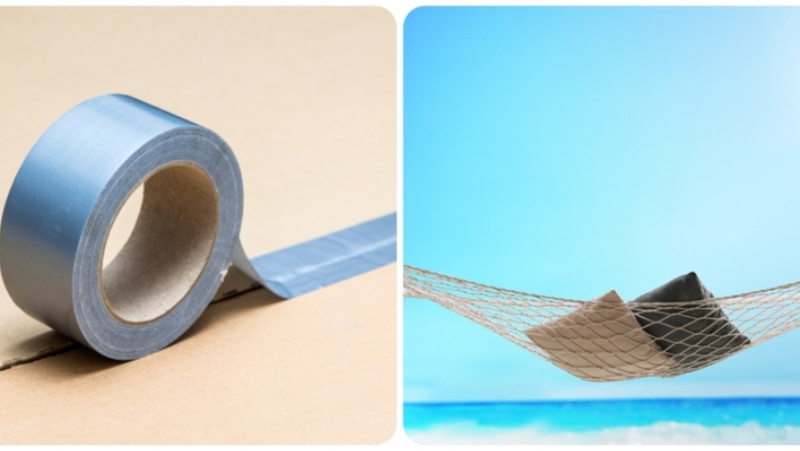 Hammock Hack Made of Duct Tape | Shutterstock