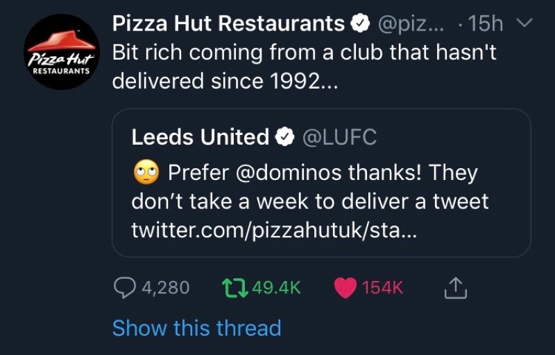 Score! | Twitter/@pizzahutuk