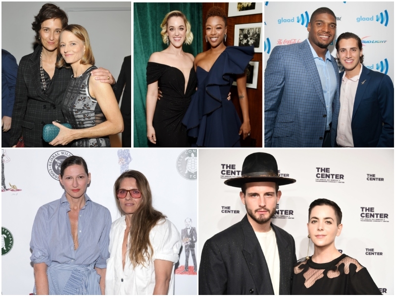 Las parejas de famosos artistas LGBTQ | Getty Images Photo by Donato Sardella & Michael Kovac/Netflix & Marcus Ingram & Mike Pont/WireImage & Steven Ferdman/Patrick McMullan