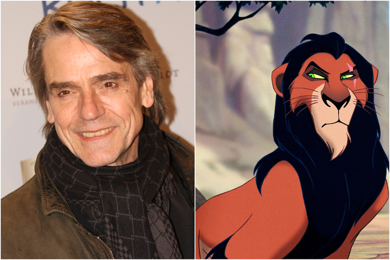 Jeremy Irons – The Lion King | Shutterstock & Alamy Stock Photo