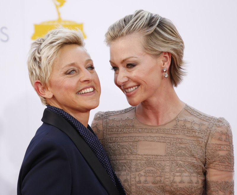 Portia De Rossi y Ellen DeGeneres | Alamy Stock Photo by UPI/Danny Moloshok